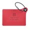 Dacasso Travelers Envy Luggage Tag with Metal Strap - Red EI-6613 - alternate 4